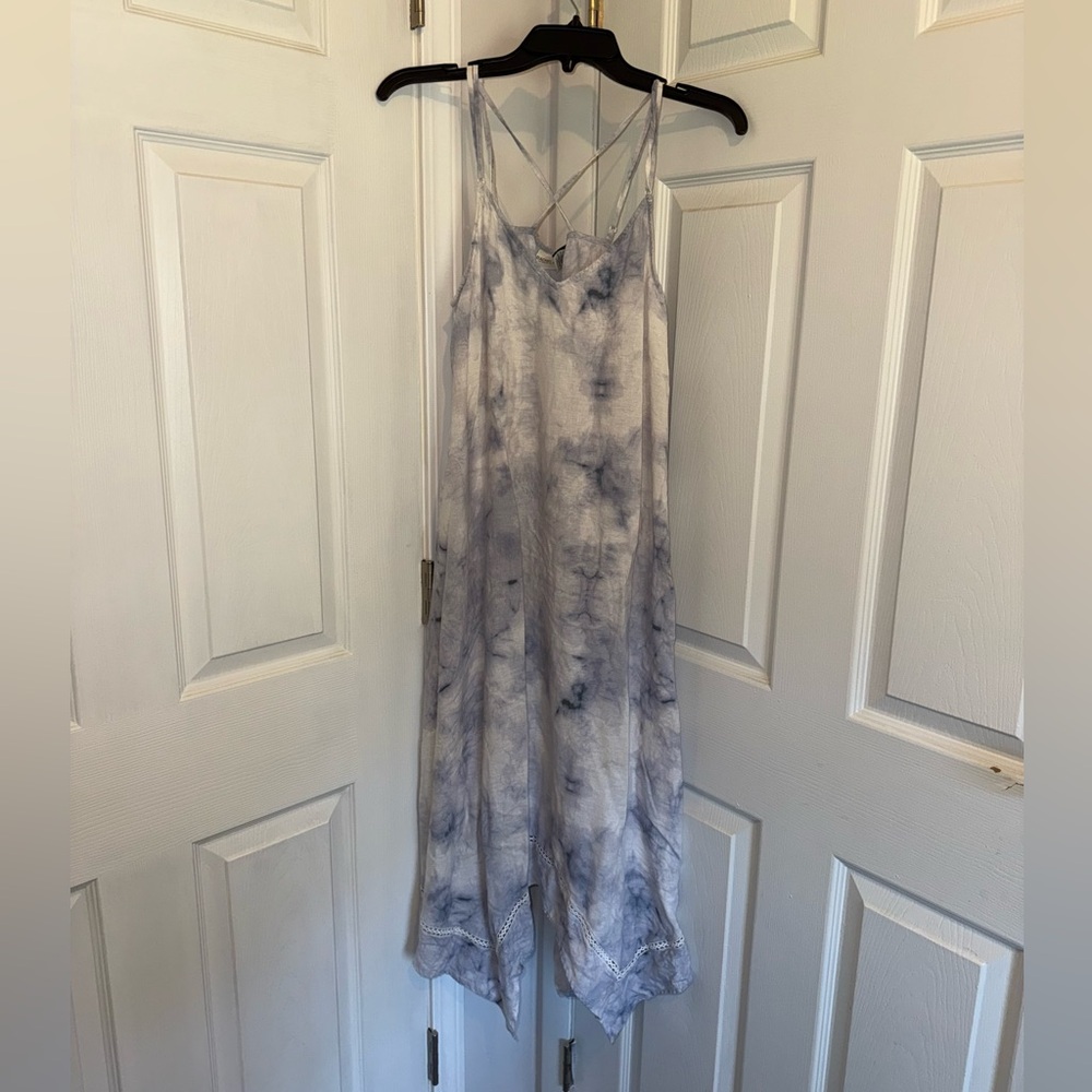 Rachel Zoe Blue and White Maxi Dress